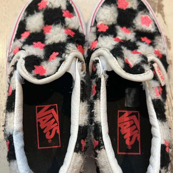 Checkered  Sherpa Vans kids - Picture 2 of 5